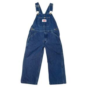 Round House Denim Premium Bib Overalls Blue Boys Kids 4